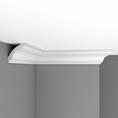 Плинтус потолочный гладкий DECOMASTER DP-213F гибкий (80*80*2400мм)