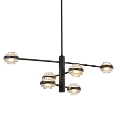 Люстра Delight Collection MX22030002-6A black/clear