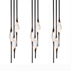 Подвесной светильник Delight Collection Pezzo 9 pearl black