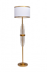 ТОРШЕР GARDA DECOR МЕТАЛЛИЧЕСКИЙ СО СТЕКЛЯННЫМ ДЕКОРОМ K2CPF-07249