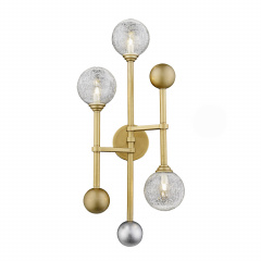 Настенный светильник Delight Collection Fluxus 3 gold