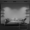 Картинка - Трековый светильник Points TR010-1-10W4K-M-B