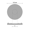 Картинка - Розетка потолочная DECOMASTER 80203/10 (d нар. 322, d вн. 95,)