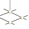 Картинка - Люстра Delight Collection Molecular 4 black/gold