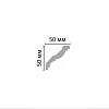 Картинка - Плинтус потолочный гладкий DECOMASTER 96117 (50*50*2400мм)