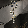 Картинка - Подвесной светильник Delight Collection Crystal rock 11 gold