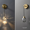 Картинка - Настенное бра Delight Collection Crystal rock II 9701W brass