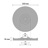 Картинка - Розетка потолочная DECOMASTER DM-0361A ШК (d нар. 348, d вн.60, h=36мм)