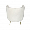 Картинка - Кресло белое (ткань букле)