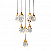 Картинка - Подвесной светильник Delight Collection Crystal rock 11 gold